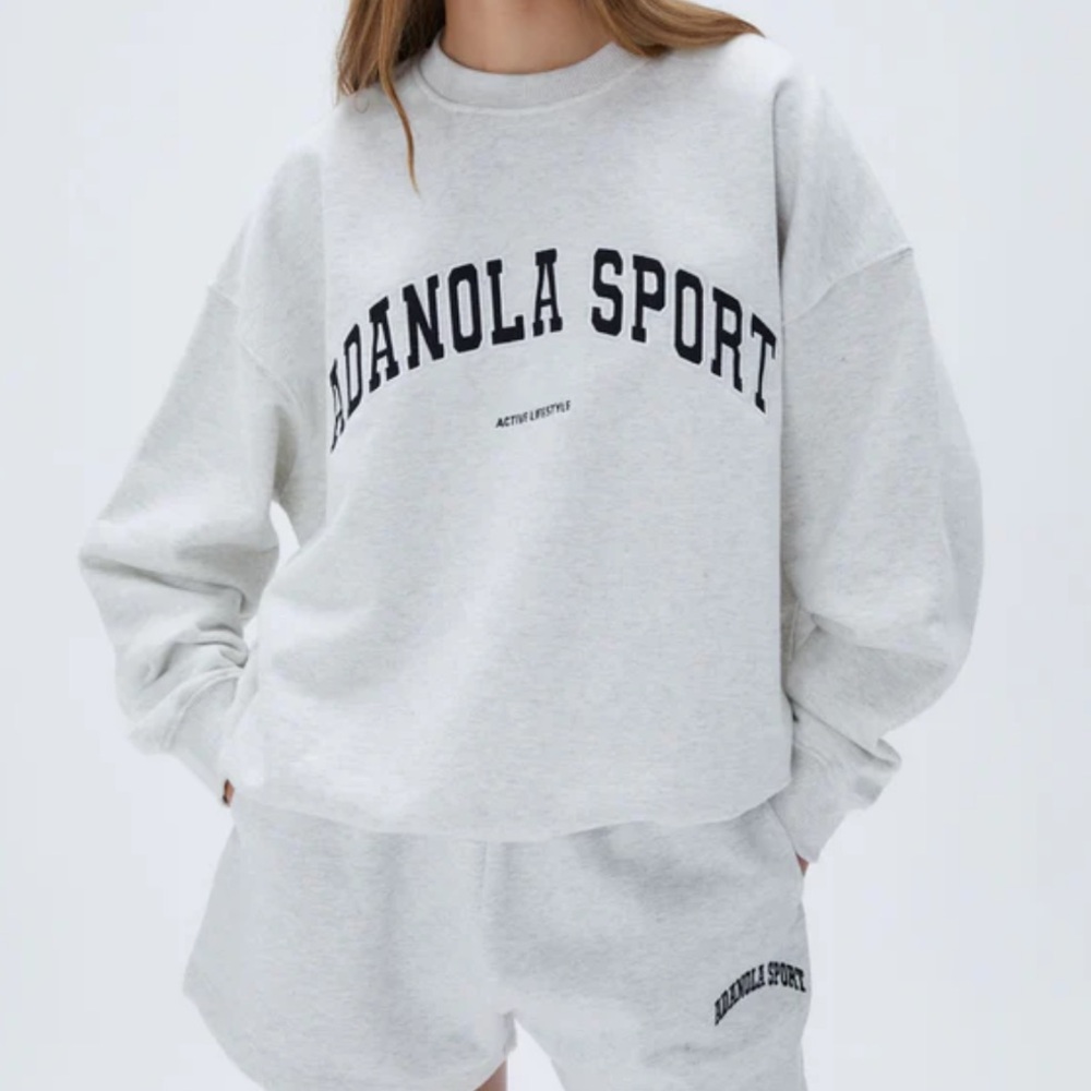 Adanola Oversized Sweatshirt Light Grey Melange